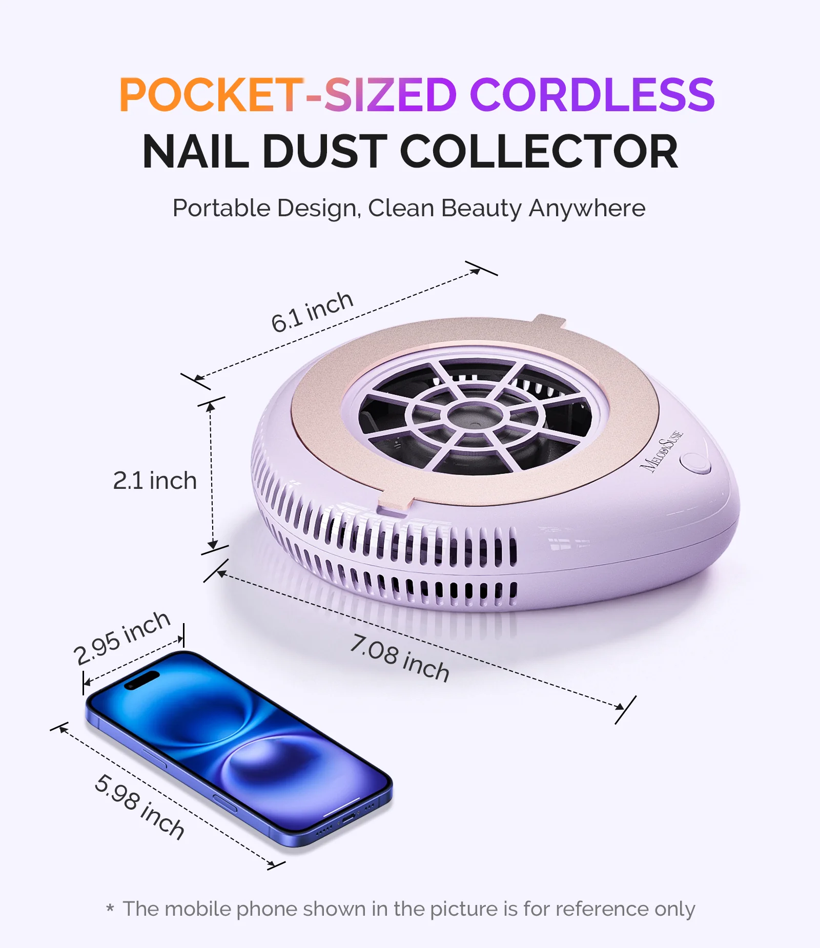 PProR Nail Dust Collector Purple Kit - Image 5