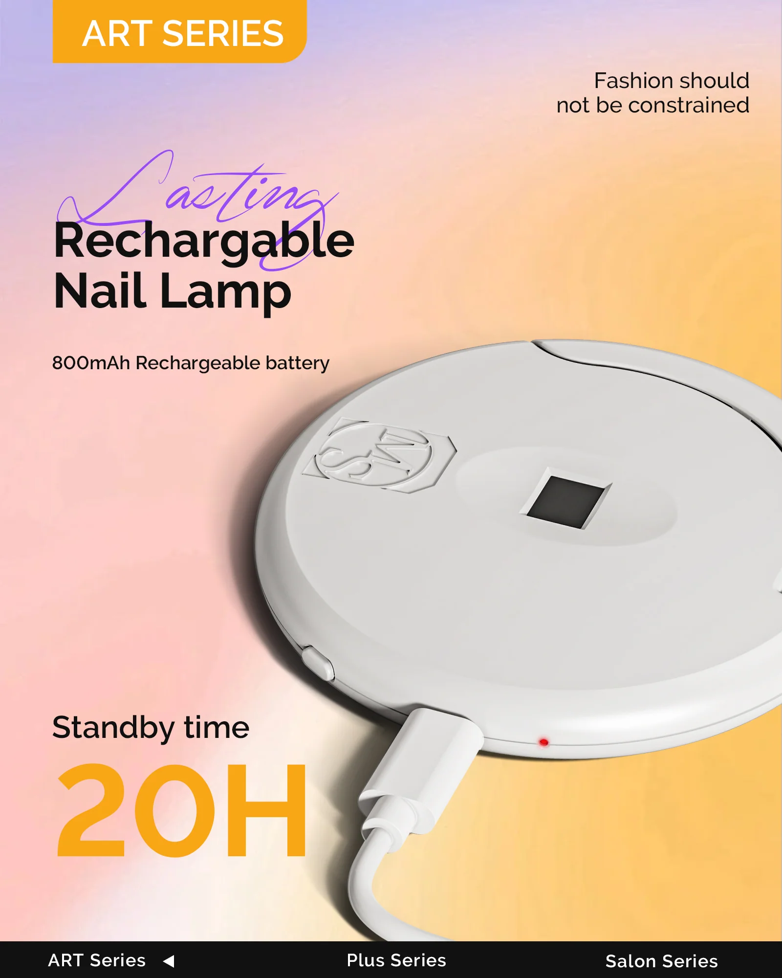 Rechargeable P-Art04M Mini UV Nail Art Lamp - Image 2