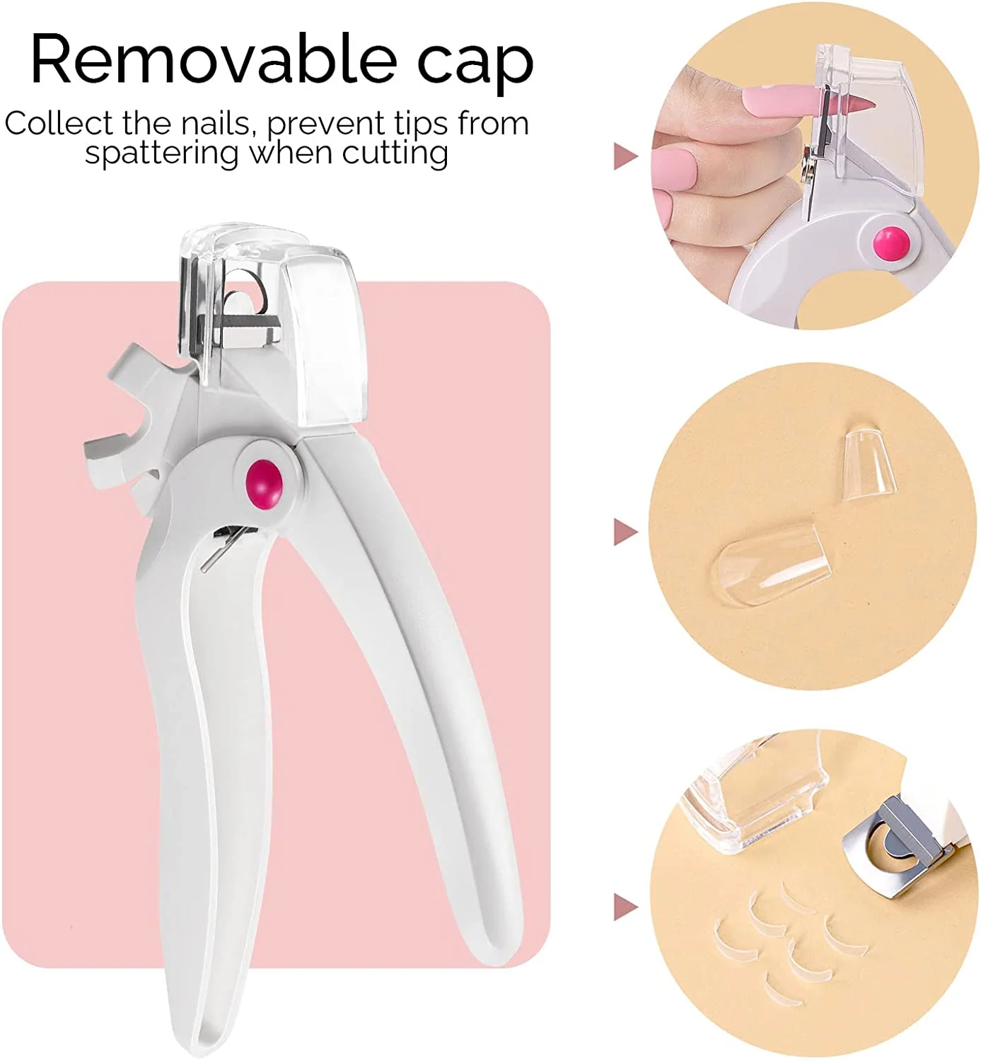 Rotary Adjustable Stainless Steel Acrylic Nail Clippers - Image 3