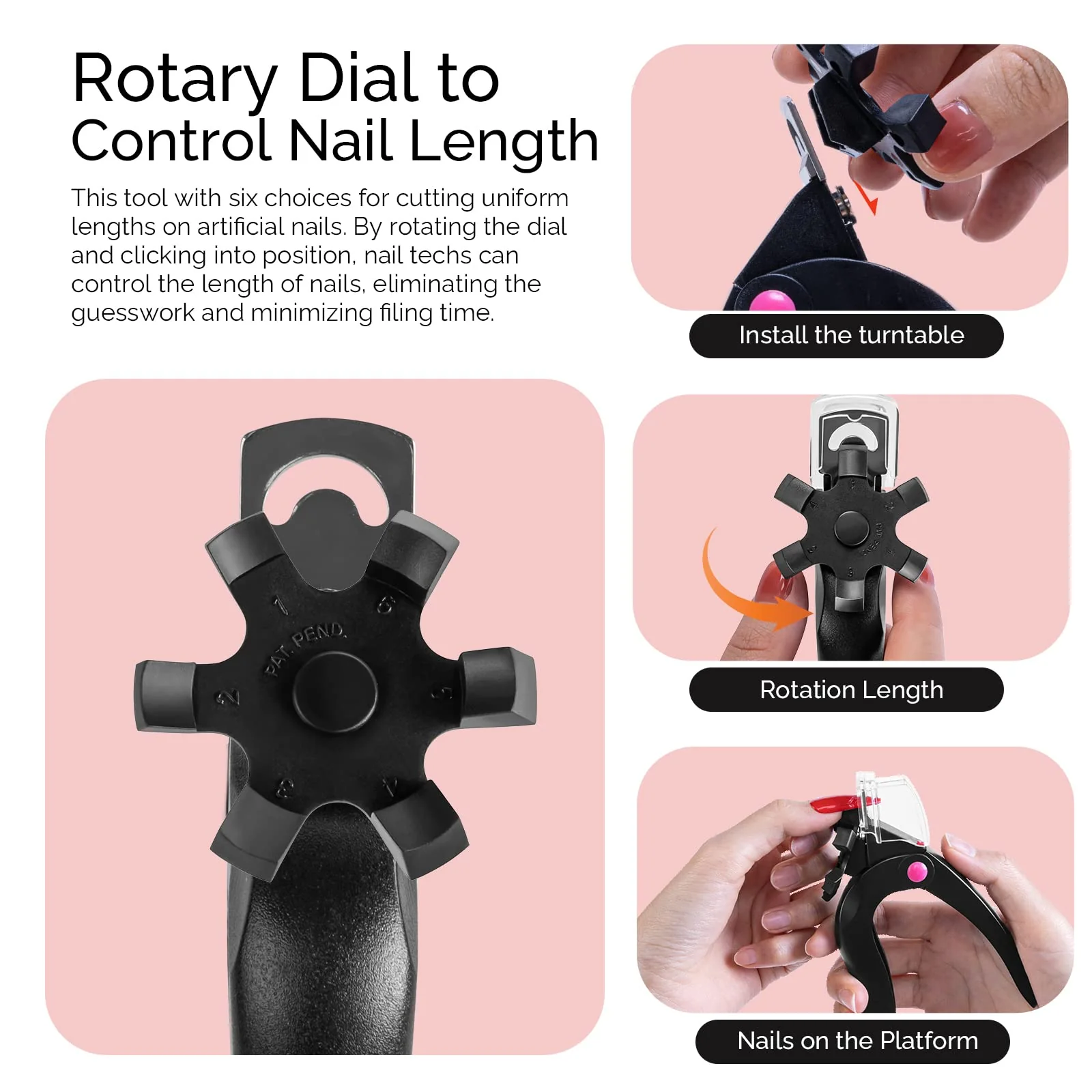 Rotary Adjustable Stainless Steel Acrylic Nail Clippers - Image 8