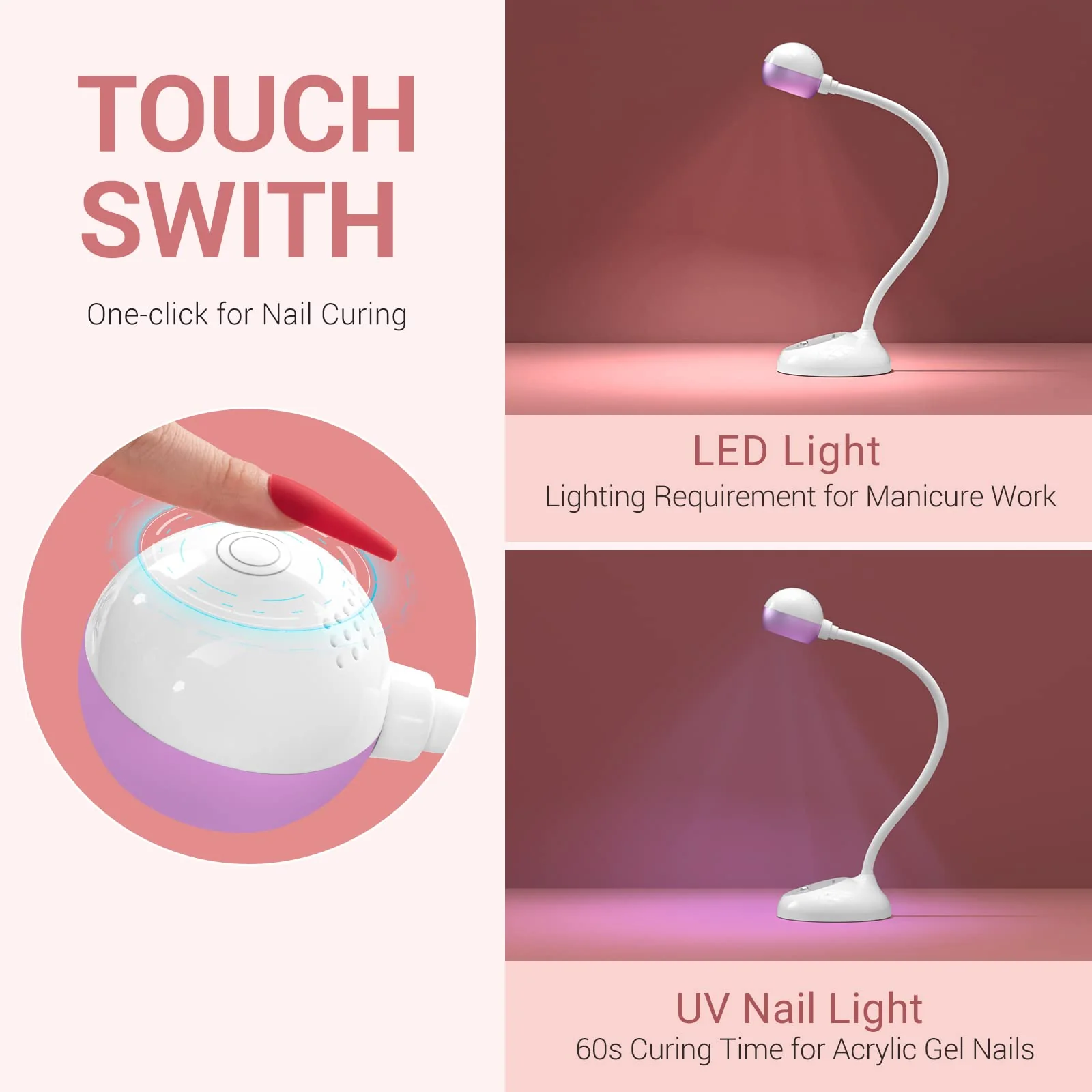 S-Pro09M(Spro09D) 2 in 1 UV/LED Nail Art Lamp - Image 5