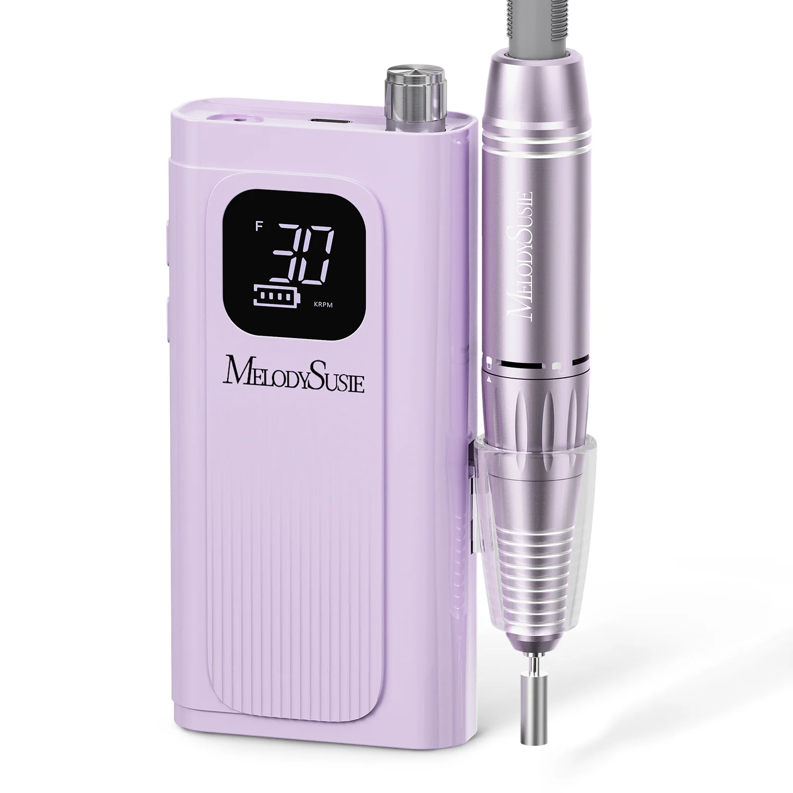 SC300F Clip-On Rechargeable Nail Drill 30,000RPM - White - Image 10