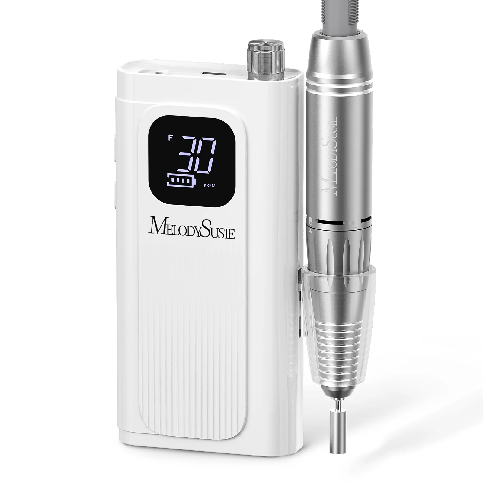 SC300F Clip-On Rechargeable Nail Drill 30,000RPM - White