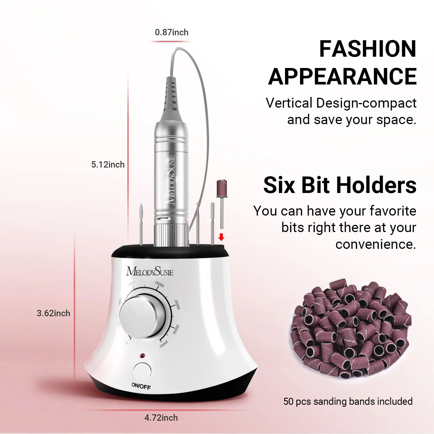 Scarlet(SC320I) Desktop Multifunctional Nail Drill 30,000RPM - Image 4