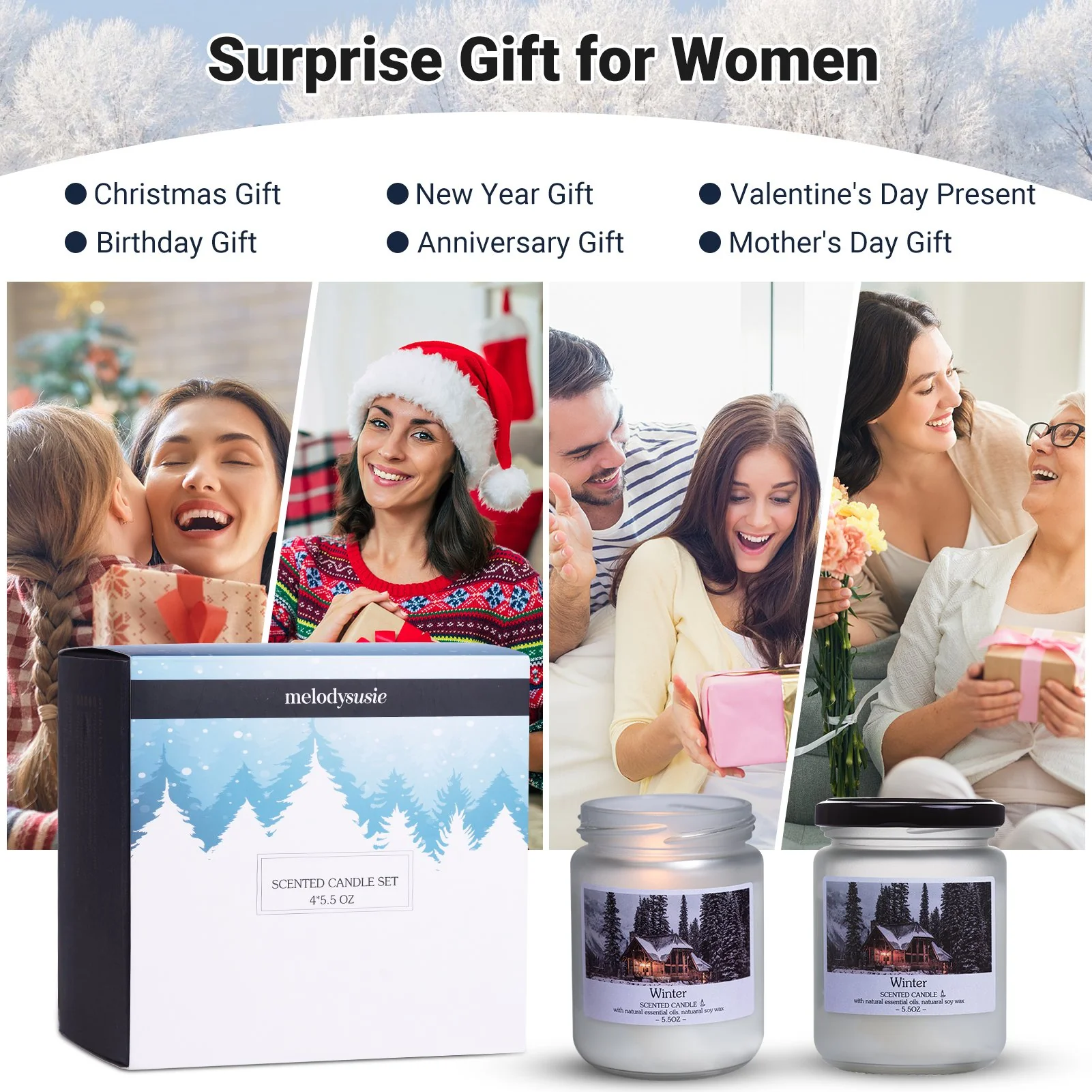 Seasonal Scented Candles Gift Set - Image 8