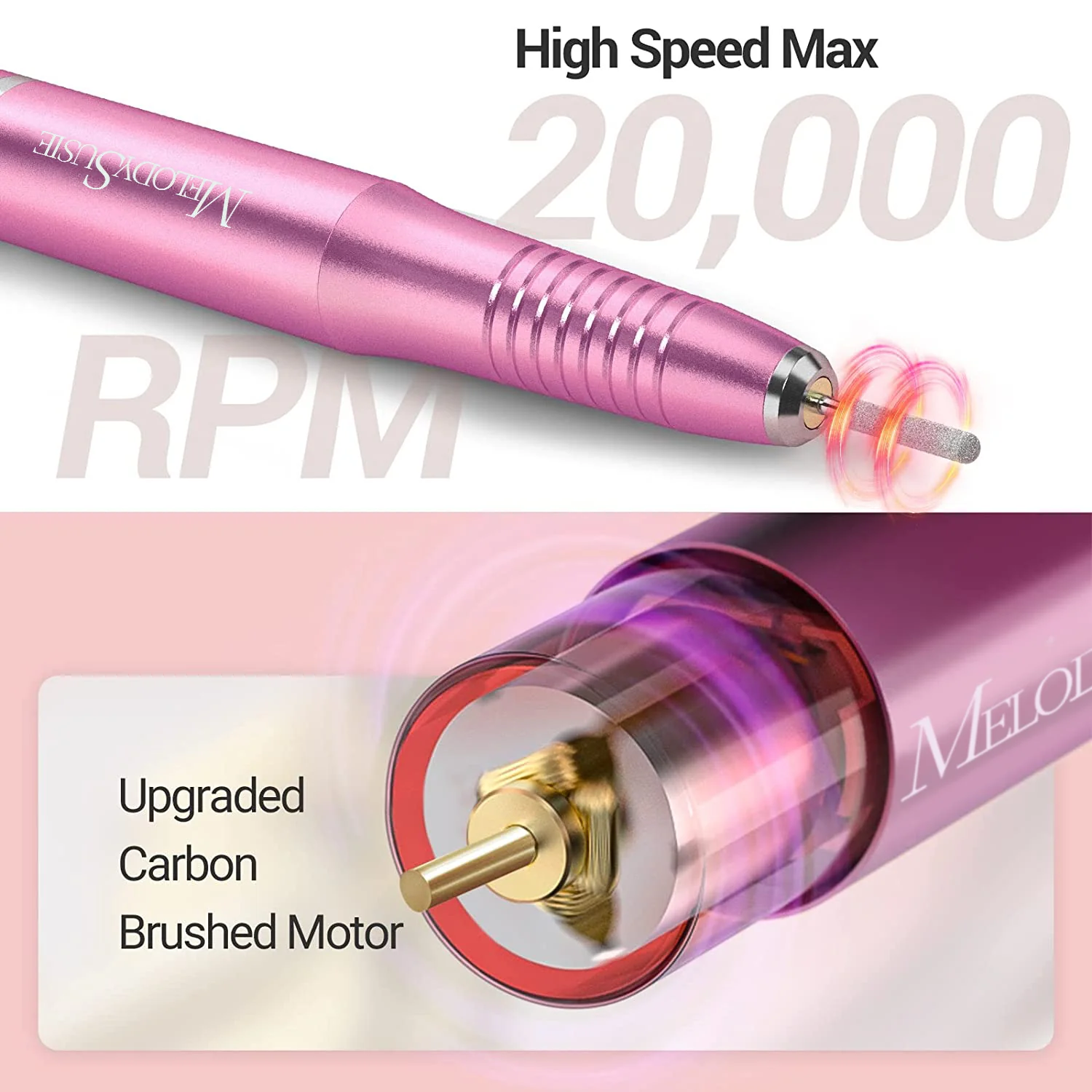 Silvia(PC150C) Pen-Shaped Portable USB Nail Drill 20,000RPM - Image 3