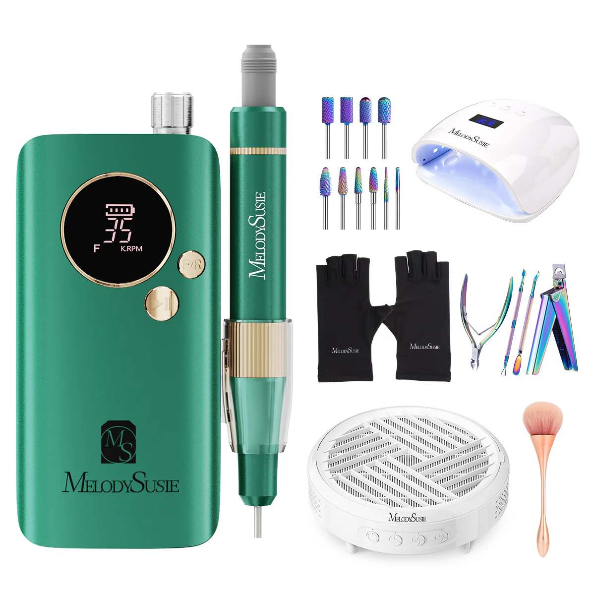 SM200F Clip-On Advanced Rechargeable Nail Drill 35,000RPM Set - Image 6