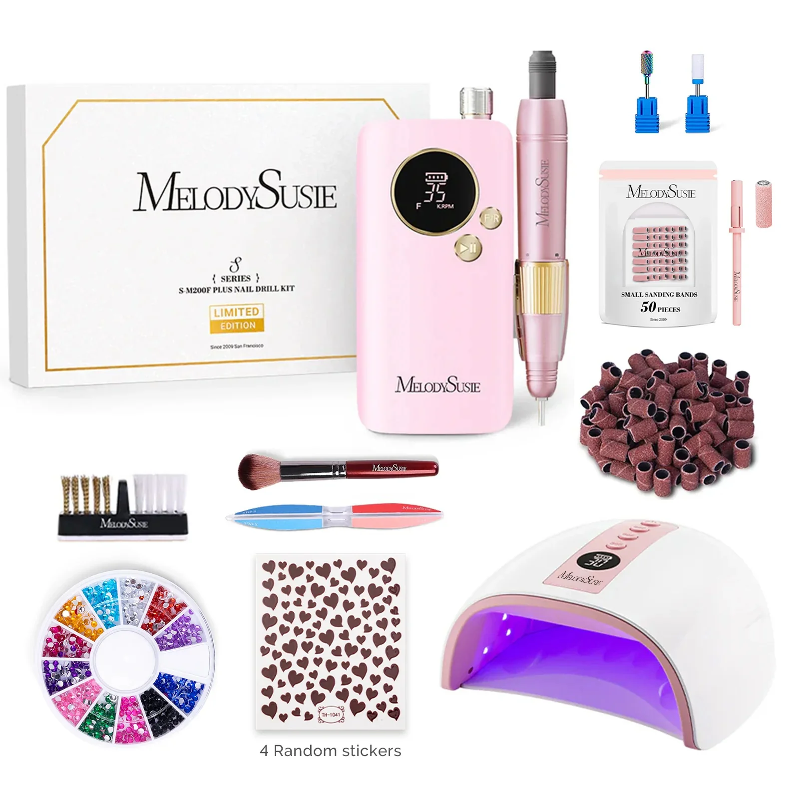 SM200F Plus Rechargeable 35,000RPM Nail Drill Gift Box - Image 6