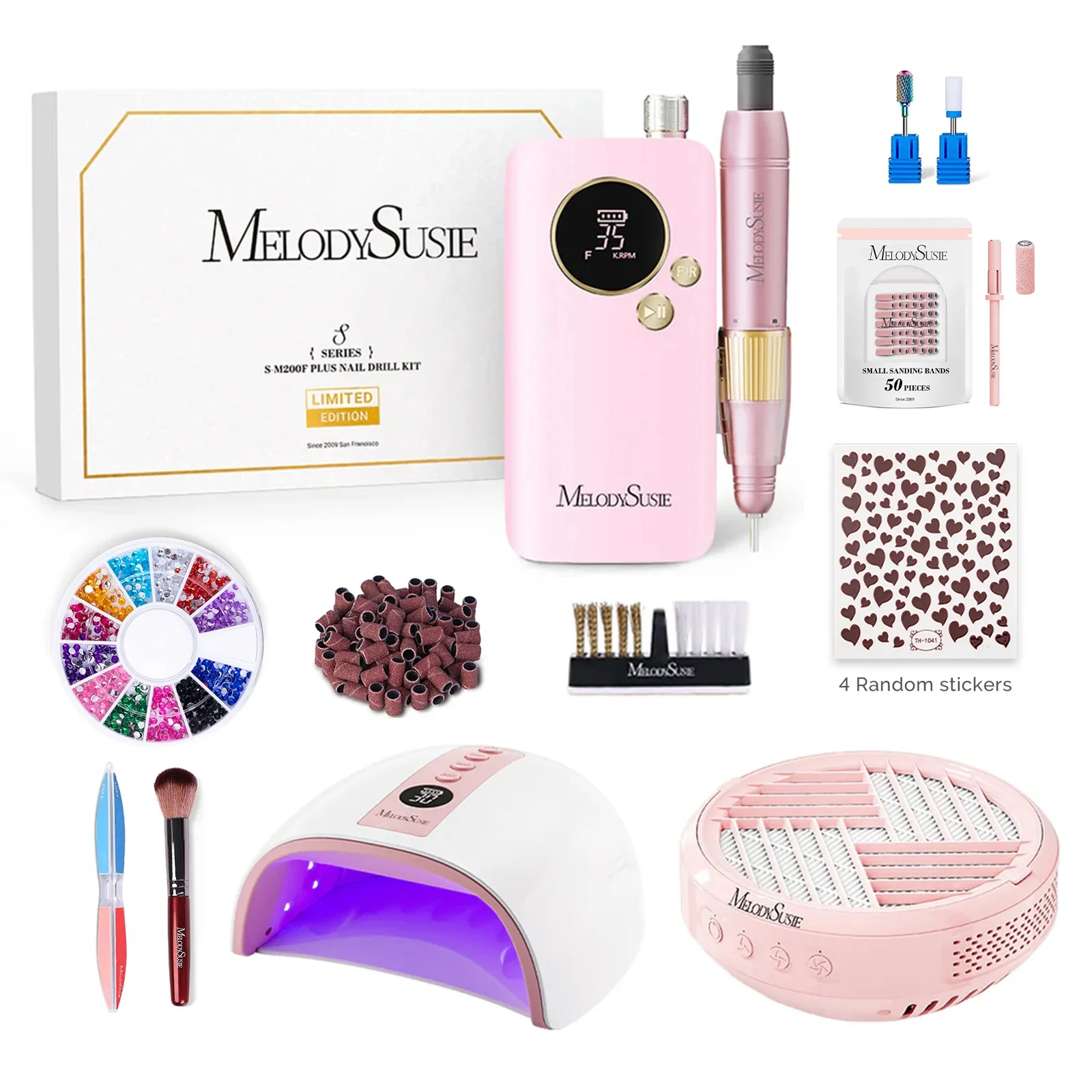 SM200F Plus Rechargeable 35,000RPM Nail Drill Gift Box - Image 7