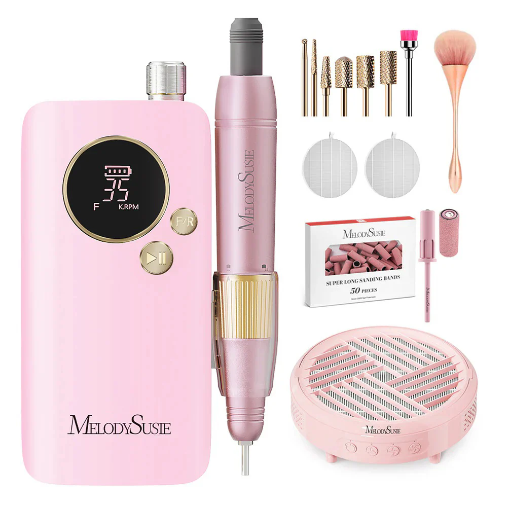 SM200F Plus Rechargeable 35,000RPM Nail Drill Set - Image 7