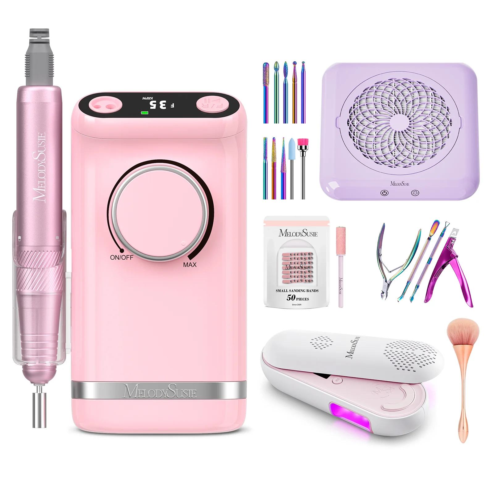 SM320G Clip-On Advanced Rechargeable 2-in-1 Nail Drill with Tilted Display Design 35,000RPM - Image 13