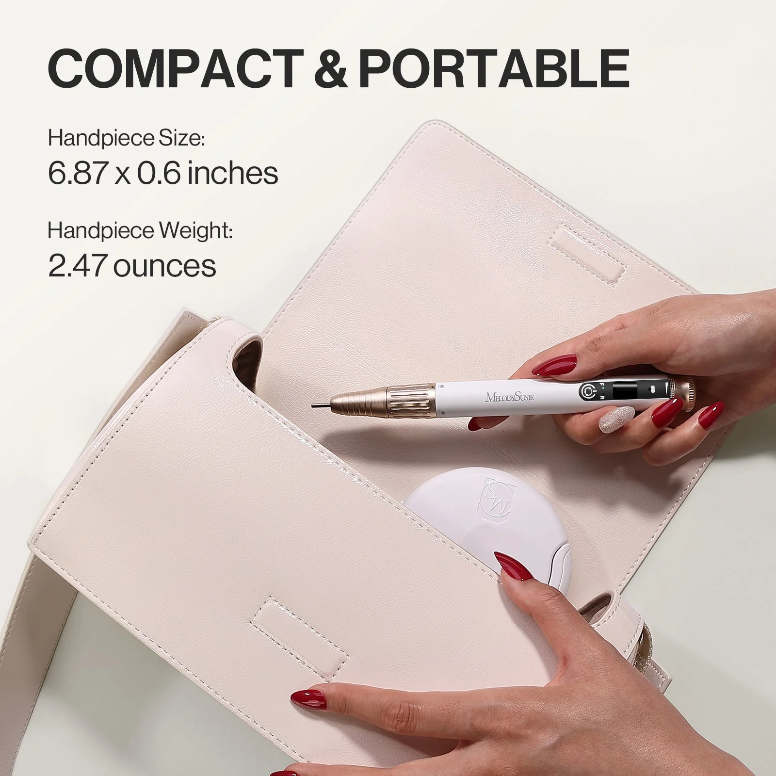 SP1(SM220E) Pen-Shaped Rechargeable Nail Drill 30,000RPM - Image 5