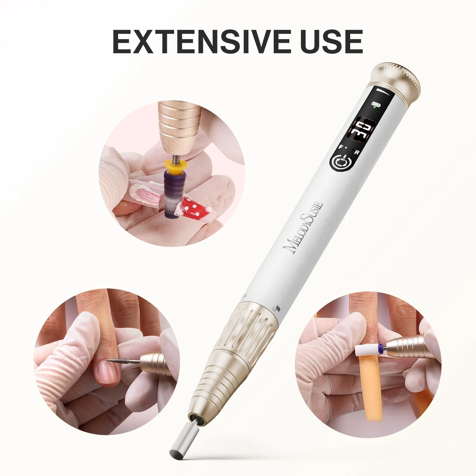 SP1(SM220E) Pen-Shaped Rechargeable Nail Drill 30,000RPM - Image 6