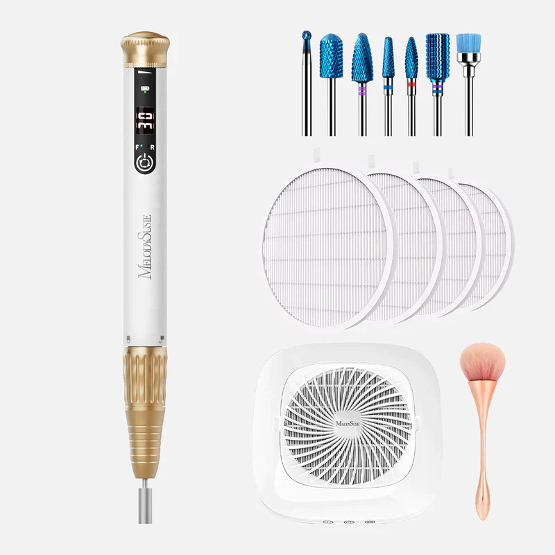 SP1(SM220E) Pen-Shaped Rechargeable Nail Drill 30,000RPM Set - Image 9