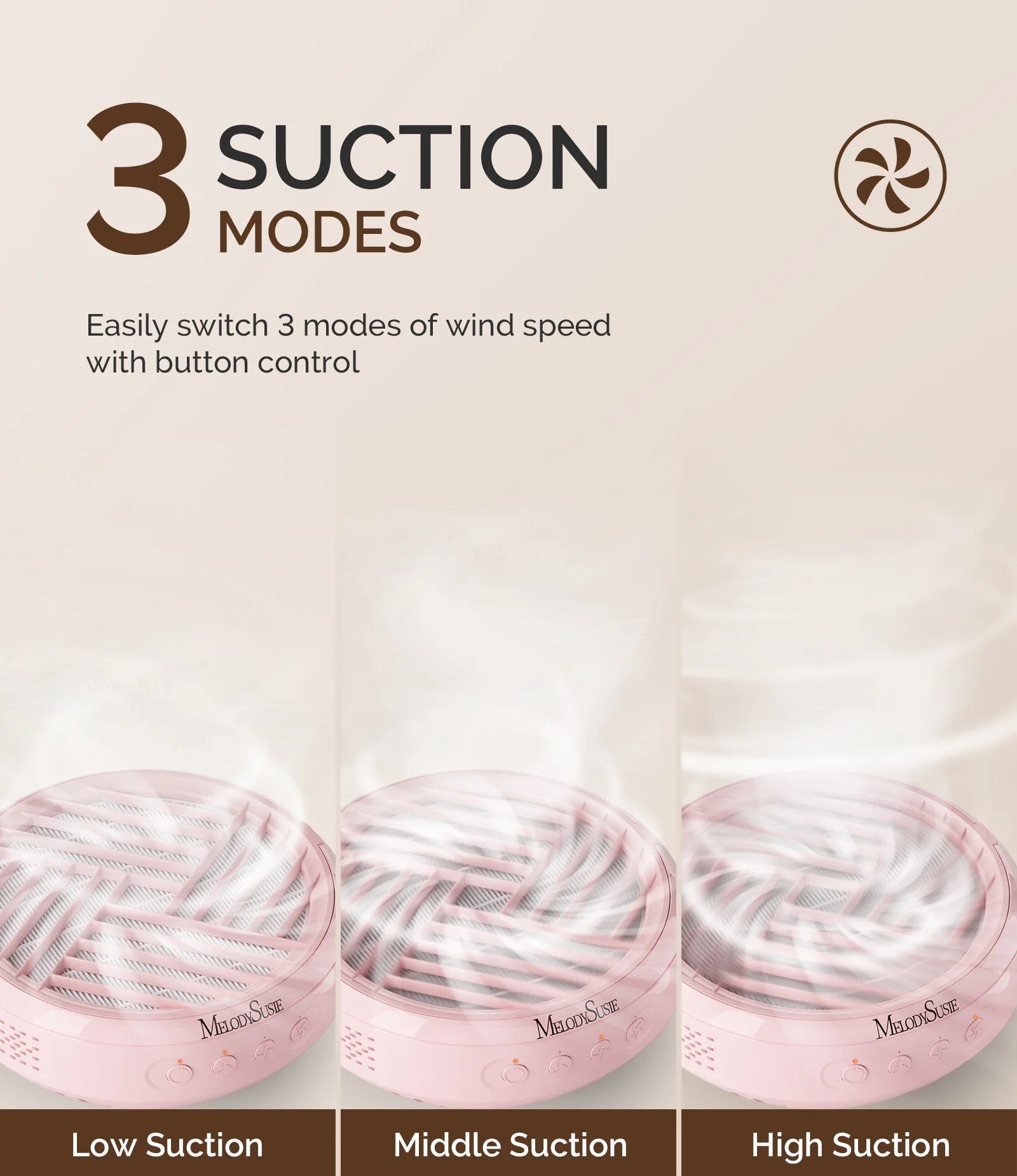 SProR Cordless & Rechargeable Nail Dust Collector - Pink - Image 4