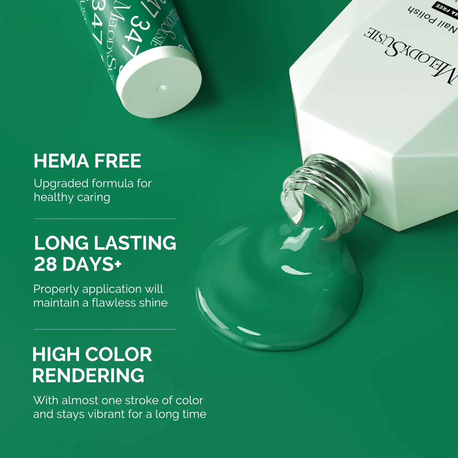 St. Patrick's Day Hema-Free Nail Gel Polish Gift Box - 4 Colors - Image 3
