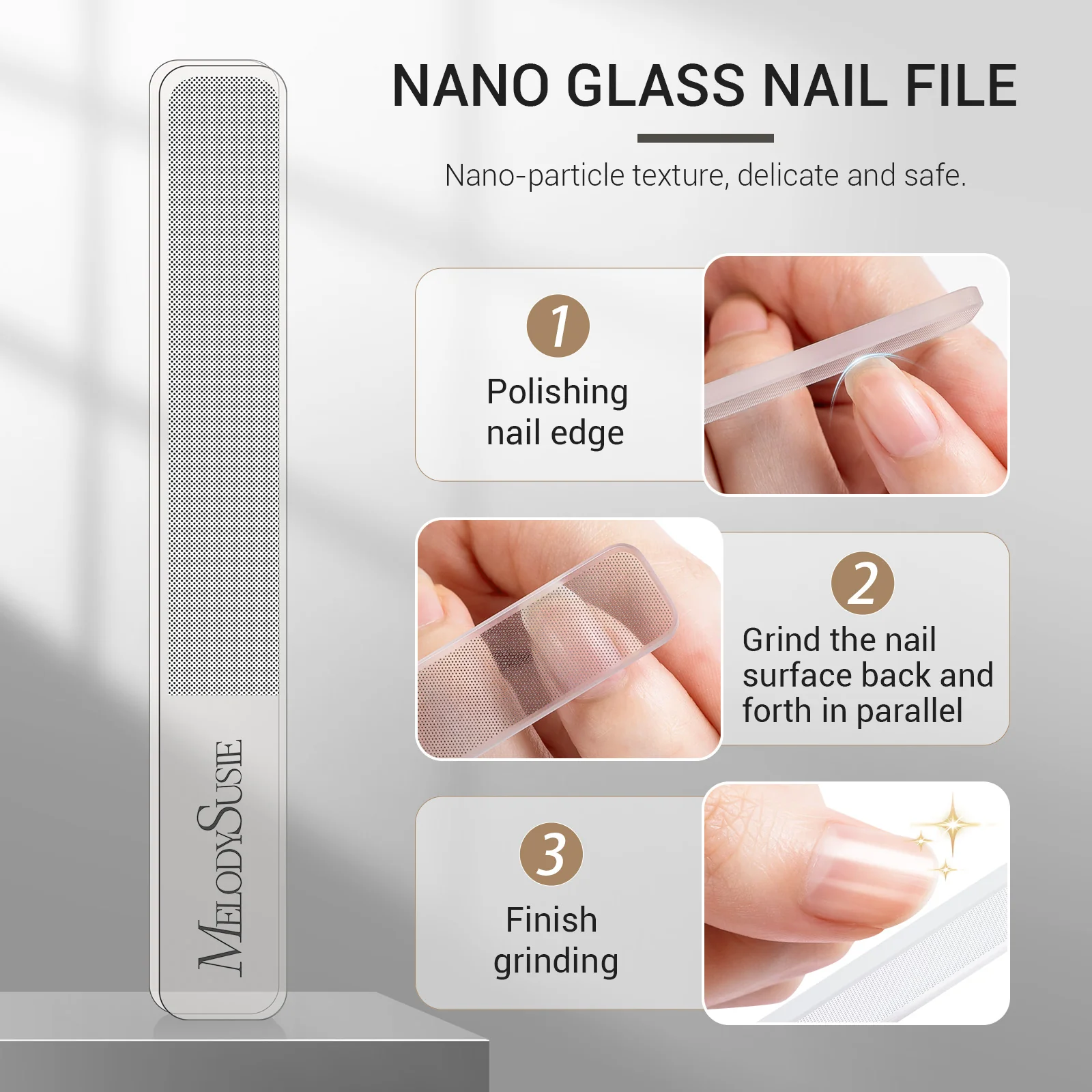 Stainless Steel Nail Clippers 3 in 1 Kit - Black - Image 6