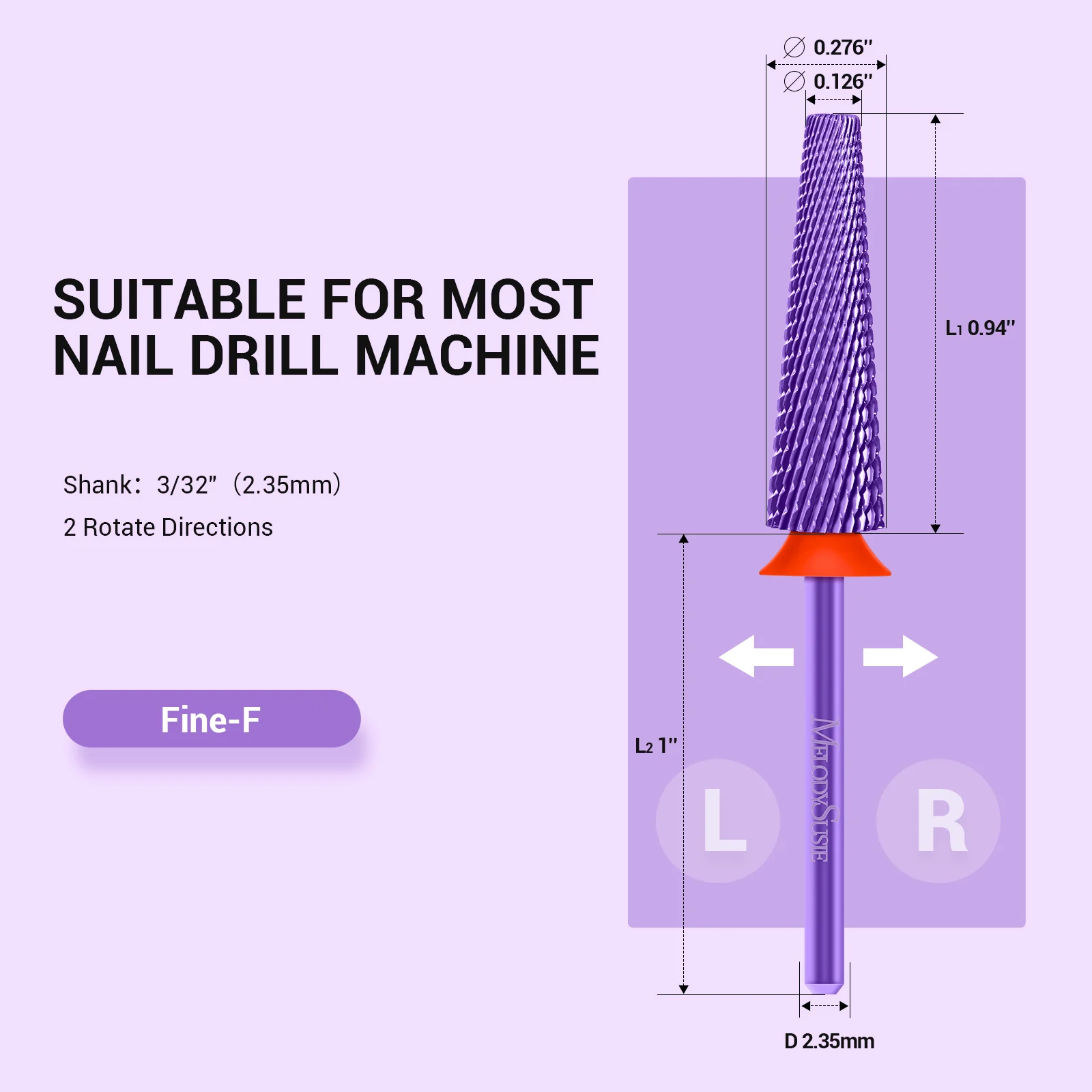 Super Long 5 in 1 Tungsten Carbide Nail Drill Bit - Image 9
