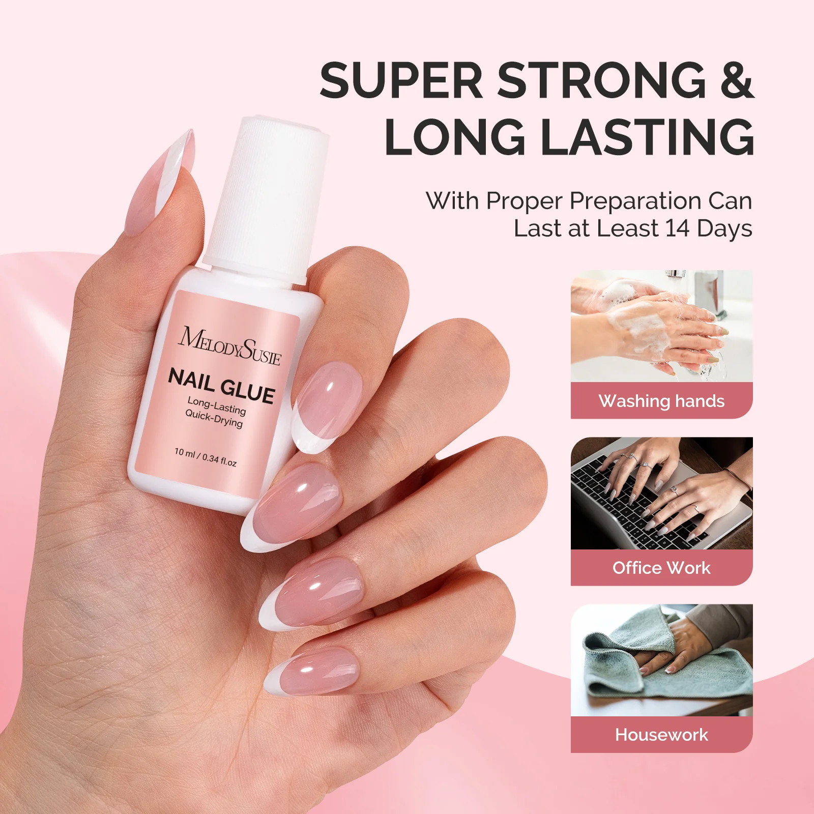 Super Strong Fast-drying Brush-On Nail Glue - Image 5