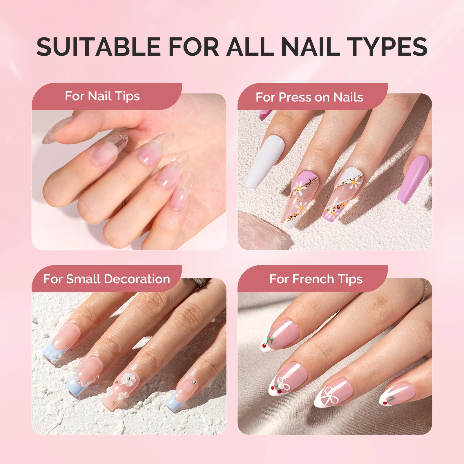 Super Strong Fast-drying Brush-On Nail Glue - Image 6
