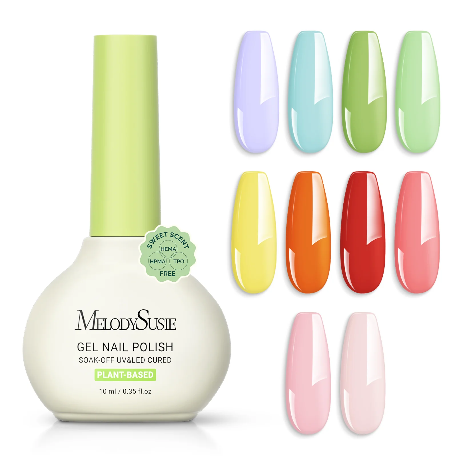 Sweet Scent HEMA-Free & HPMA-Free & TPO-Free Plant-Based Gel Nail Polish Set - Image 26