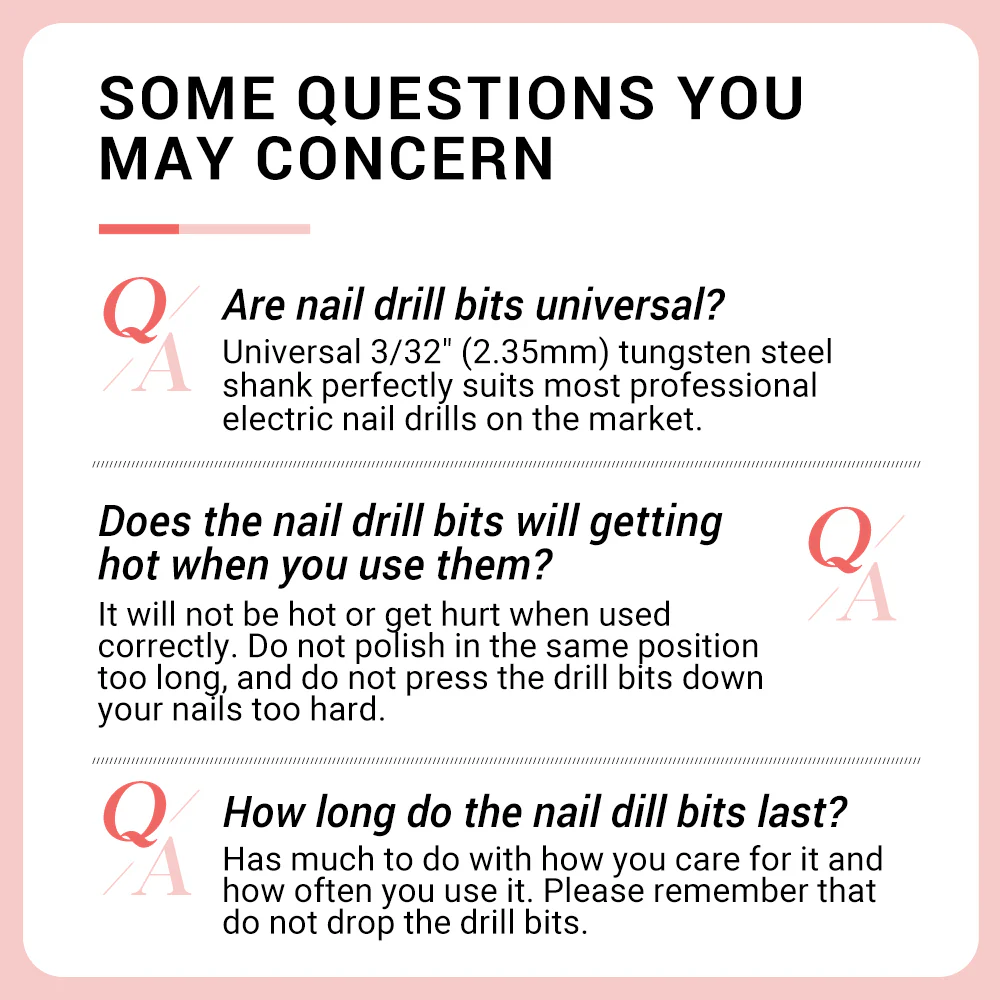 Tungsten Carbide Safety Under Nail Cleaner Nail Drill Bit Silver - Image 9