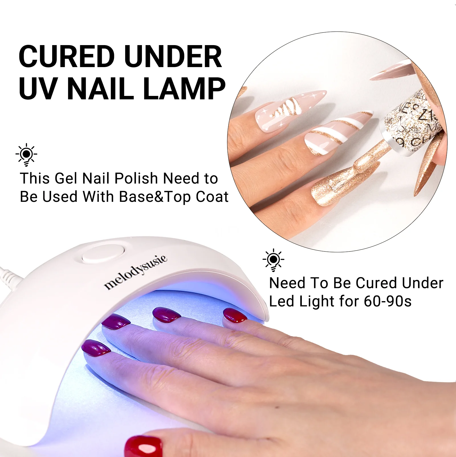 Z053 Translucent Jelly Glitter White - TPO-Free Thick Gel Nail Polish(15ml) - Image 5